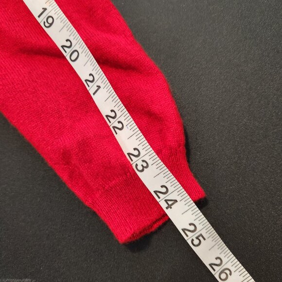 Women's MODA International Silk and Cashmere Red Turtleneck Size L - Picture 10 of 10